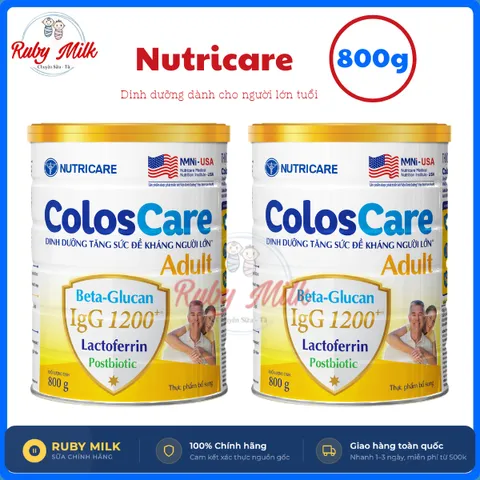 [Combo 2 Lon] Sữa bột Nutricare ColosCare Adult 800g