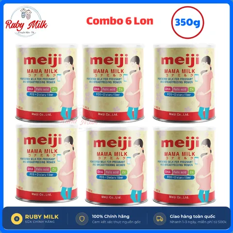 [Combo 6 Lon] Sữa bầu Meiji Mama 350g