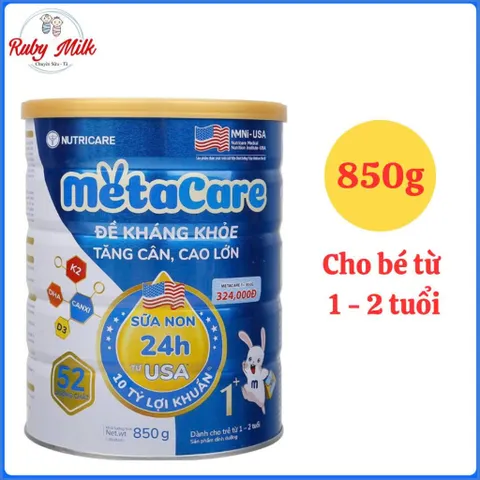 Sữa Bột MetaCare Eco 1+ Lon 800g (Cho bé 1 - 2 Tuổi)
