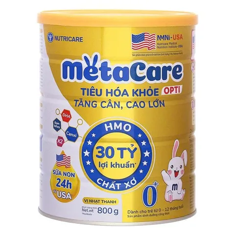 Sữa Bột MetaCare Opti 0+ Lon 800g (Cho bé 0 - 12 tháng)