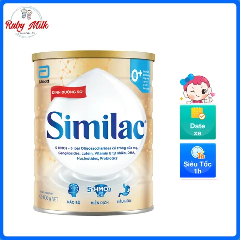 Combo 2 Lon Sữa bột SIMILAC 0+ Dinh Dưỡng 5G mới 800g