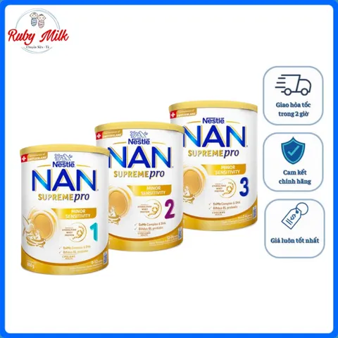Sữa Nan Supreme Pro Nestle Cho Trẻ Dị Ứng Đủ Số 800g - Sữa Bột Công Thức