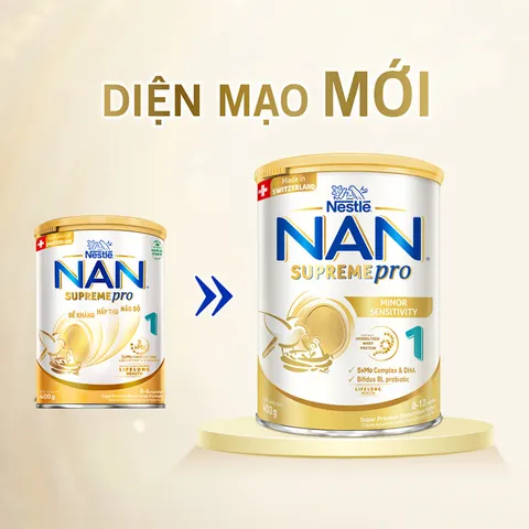 Sữa Nan Supreme Pro Nestle Cho Trẻ Dị Ứng Đủ Số 800g - Sữa Bột Công Thức