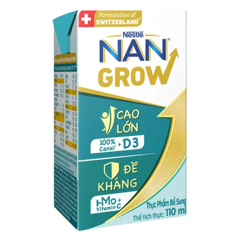 Combo 2 Lốc Sữa nước Nestle NANGROW Hộp 110ml (8 Hộp)
