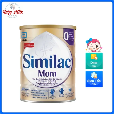 Sữa bột Similac Mom IQ Plus Hương Vani Lon 900g chính hãng