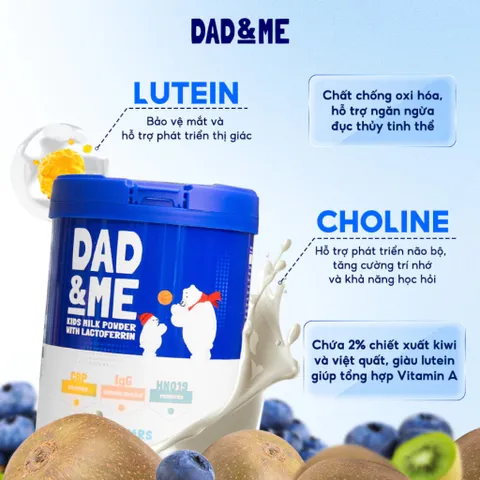 Sữa Dad and Me CBP Lon 800g - Tăng Đề Kháng & Chiều Cao Vượt Trội Cho Bé Từ 3 Tuổi Hàng Chính Hãng Đủ Tem Phụ Dad&Me