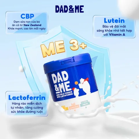 Sữa Dad and Me CBP Lon 800g - Tăng Đề Kháng & Chiều Cao Vượt Trội Cho Bé Từ 3 Tuổi Hàng Chính Hãng Đủ Tem Phụ Dad&Me