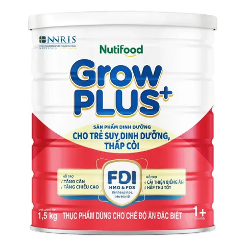 Sữa Bột NutiFood Growplus+ Đỏ Suy Dinh Dưỡng Hỗ Trợ Tăng Cân, Chiều Cao, Tiêu Hóa Tốt 850g/1,5Kg
