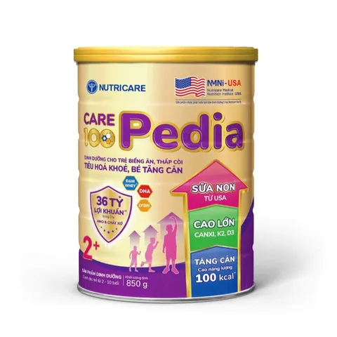 Sữa Bột Care 100 Pedia 2+ Lon 850g (Cho bé 2-19 tuổi)