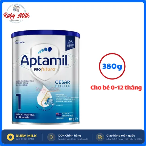 Sữa bột Aptamil Profutura Cesarbiotik New Zealand cho bé, cho trẻ sinh mổ Lon 380g/800g