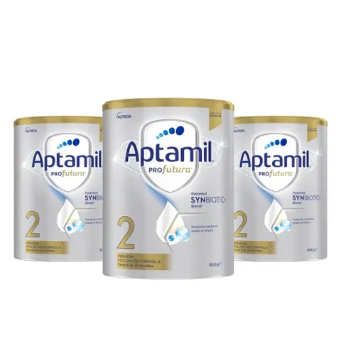 Sữa Bột Aptamil Bạc Profutura Úc Phát Triển Toàn Diện Số 2 Cho Bé Từ 6-12 Tháng Lon 900g