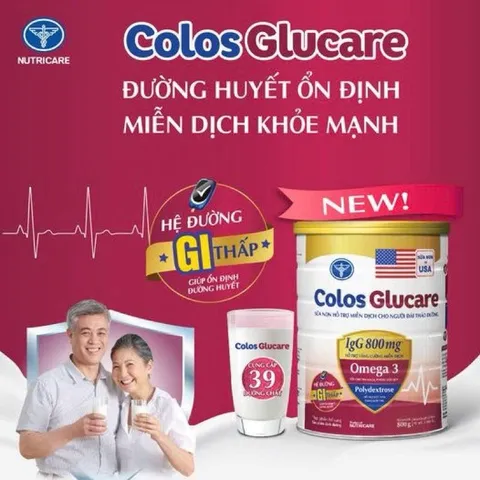 Sữa bột Nutricare COLOS GLUCARE Lon 800g