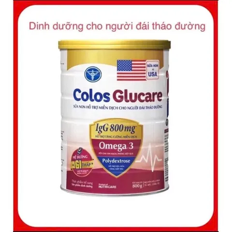Sữa bột Nutricare COLOS GLUCARE Lon 800g