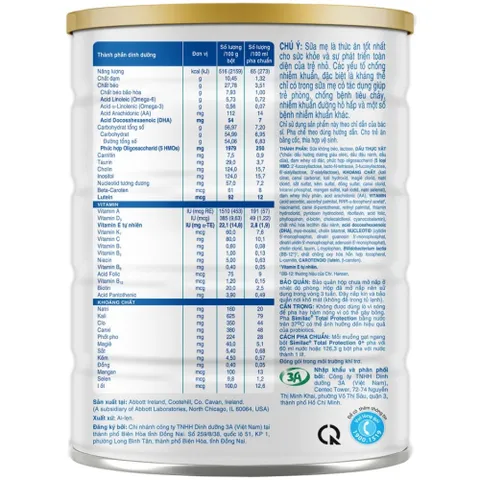 [COMBO 2 LON Sữa Bột Similac Total Protection 0+ Lon 800g Hỗ Trợ Bé Sinh Mổ (0-12 tháng)