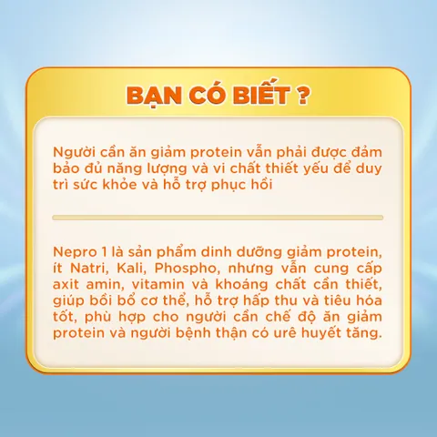 [COMBO 3 LON] Sữa bột Nepro 1 Gold - Phù hợp chế độ dinh dưỡng đặc biệt (dành cho người thận, tiểu đường) - Lon 400g