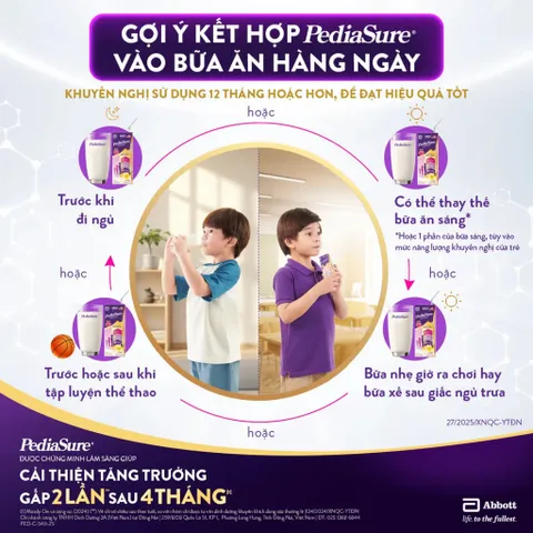 Thùng 48 Hộp Sữa nước Pediasure Socola ít ngọt 180ml (Bao bì thay đổi theo đợt)