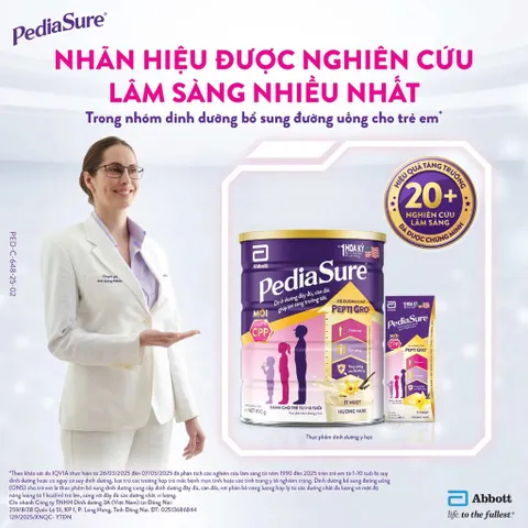 Thùng 48 Hộp Sữa nước Pediasure Socola ít ngọt 180ml (Bao bì thay đổi theo đợt)