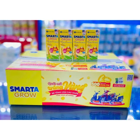 Thùng 48 Hộp Sữa Nutricare Smarta Grow Opti Hương Trái cây Nhiệt Đới 180ml (Mẫu ngẩu nhiên)