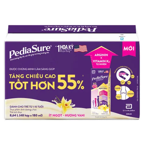 Combo 2 Thùng Sữa Bột Pha Sẵn Pediasure 110ml/180ml Cho Bé 1-10 tuổi