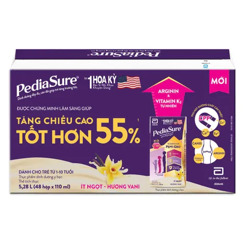 Combo 2 Thùng Sữa Bột Pha Sẵn Pediasure 110ml/180ml Cho Bé 1-10 tuổi