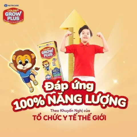 [Combo 2 Thùng] Sữa Pha Sẵn Nutricare Colos 24h Grow Plus phát triển toàn diện 110ml (48 hộp/Thùng)