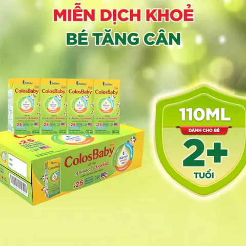[COMBO 2 THÙNG 48 HỘP] Sữa uống dinh dưỡng ColosBaby Gold cải tiến 110ml/180ml