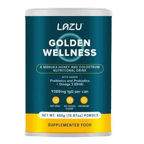 Sữa Non Lazu Golden Wellness - Sữa non kết hợp mật ong MANUKA | Lon 450g Nhập khẩu New Zealand