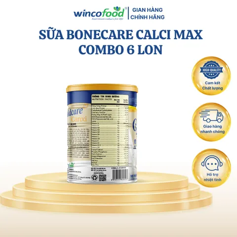 Combo 6 lon Sữa bột Wincofood Goldcare Canxi (800g/lon)