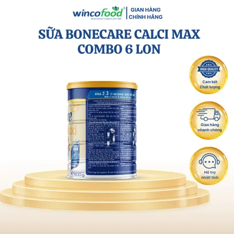 Combo 6 lon Sữa bột Wincofood Goldcare Canxi (800g/lon)