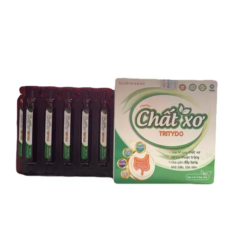 BỔ SUNG CHẤT XƠ TRITYDO hộp 15 ống - Bổ sung chất xơ, nhuận tràng, hỗ trợ giảm táo bón, đầy bụng, khó tiêu