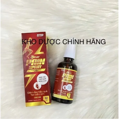 XỊT GIẢM ĐAU PAIN SPAY 50ml-Giảm đau nhanh, tan bầm tím, giảm đau nhức xương khớp, đau cơ, đau gân, thần kinh ngoại biên