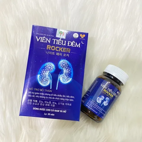 VIÊN TIỂU ĐÊM Rocker lọ 30 viên - Giảm triệu chứng tiểu đêm, tiểu nhiều lần, tiểu rắt, tiểu không tự chủ do thận kém