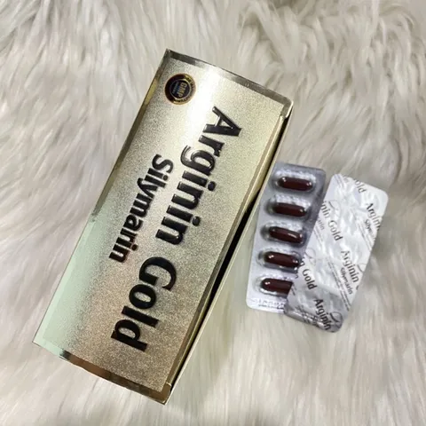 Bổ gan ARGININ GOLD SILYMARIN hộp 60 viên - lợi mật - tăng cường chức năng gan - giải độc gan