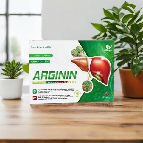 Bổ gan ARGININ GOLD SILYMARIN hộp 60 viên - lợi mật - tăng cường chức năng gan - giải độc gan