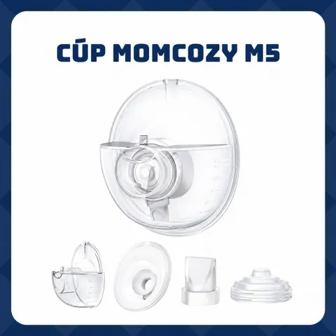 Momcozy M5 ĐẦY ĐỦ - Cúp hút /hứng sữa thay thế dùng cho máy hút sữa Momcozy M5