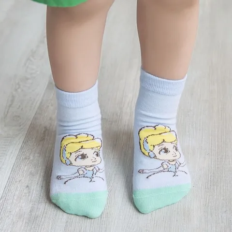 Tất , Vớ Cotton đẹp cho bé hình hoạt hình DISNEY. Dầy dặn họa tiết đẹp .Set vỉ 5 đôi [Ảnh thật, Hàng sẵn]