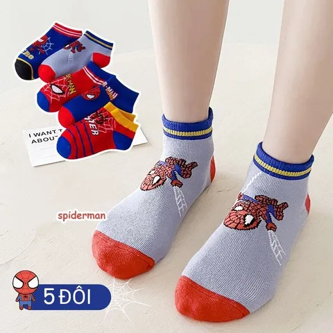 Tất , Vớ Cotton đẹp cho bé hình hoạt hình DISNEY. Dầy dặn họa tiết đẹp .Set vỉ 5 đôi [Ảnh thật, Hàng sẵn]