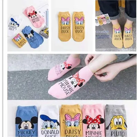 Tất , Vớ Cotton đẹp cho bé hình hoạt hình DISNEY. Dầy dặn họa tiết đẹp .Set vỉ 5 đôi [Ảnh thật, Hàng sẵn]