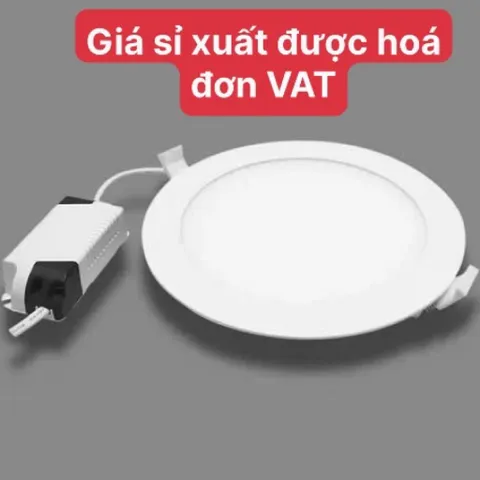 Giá sỉ đèn led âm trần siêu mỏng tròn cao cấp 6w 9w 12w xuất được hóa đơn VAT