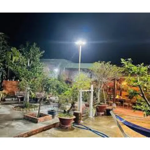 Đèn led năng lượng mặt trời UFO cao cấp 600W, 1000W, Tấm pin liền, Cảm biến chuyển động.