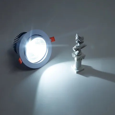 combo 5 Đèn Led Âm Trần COB Đế Xoay 360 Độ 7W/12W/20W/30W Giá Tốt, Dùng Rọi Tường, Soi Tranh