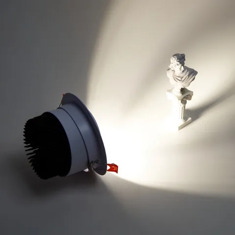 combo 5 Đèn Led Âm Trần COB Đế Xoay 360 Độ 7W/12W/20W/30W Giá Tốt, Dùng Rọi Tường, Soi Tranh