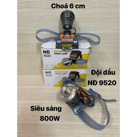 Đèn Pin đội đầu cao cấp siêu sáng công suất lớn ND9950,9158,9110,8907,8908,8906 bao đổi trả .