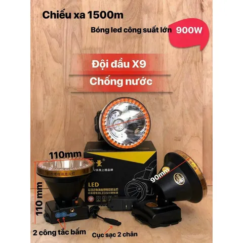 Đèn Pin đội đầu cao cấp siêu sáng công suất lớn ND9950,9158,9110,8907,8908,8906 bao đổi trả .