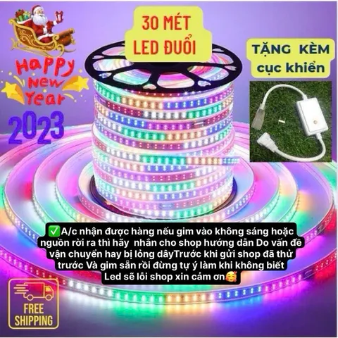 30M Dây Led Nháy Đuổi CHIP 2835 Tặng kèm nguồn Led