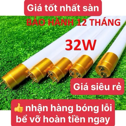 [GIAO HOẢ TỐC] ComBo 5 Bóng đèn led tuýp 1m2-0,6m công suất 12W-22W-25W-32W-38W ánh sáng trắng