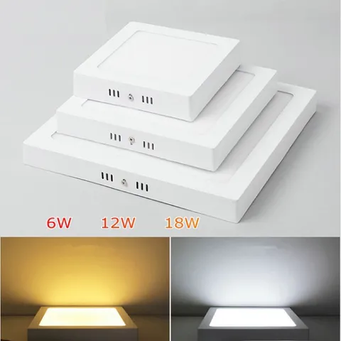 ĐÈN LED siêu sáng ỐP trần NỔI HG viền trắng, viền đen 6w 12w 18w 24w bảo hành 3 năm