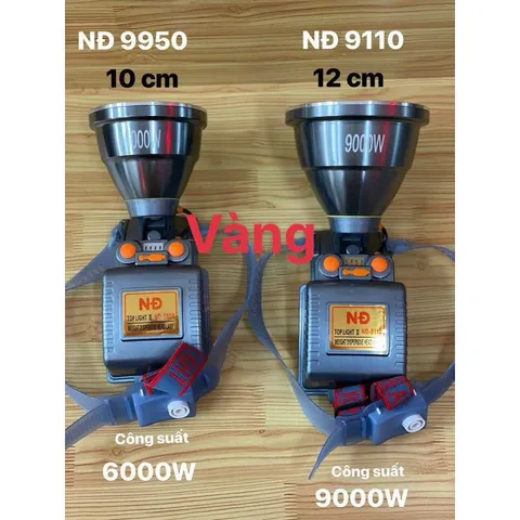 Đèn led đội đầu cao cấp siêu sáng công suất lớn ND 9950 9110 9158 ky8905 ky8906 ky8907 chống nước