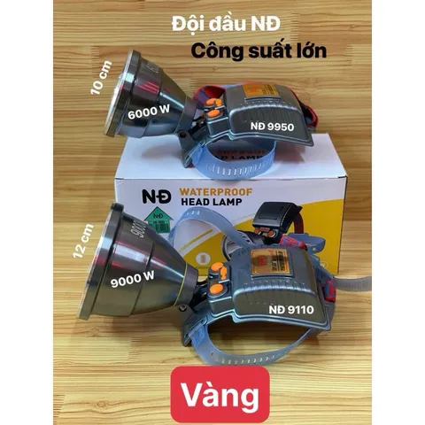 Đèn led đội đầu cao cấp siêu sáng công suất lớn ND 9950 9110 9158 ky8905 ky8906 ky8907 chống nước