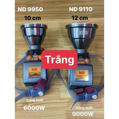 Đèn led đội đầu cao cấp siêu sáng công suất lớn ND 9950 9110 9158 ky8905 ky8906 ky8907 chống nước